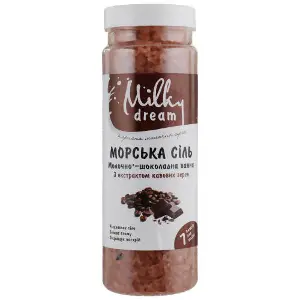 Сіль морська MILKY DREAM (Мілки Дрім) Молочно-шоколадна ванна 700 г Сіль морська MILKY DREAM (Мілки Дрім) Молочно-шоколадна ванна 700 г