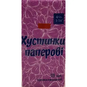 Хусточки паперові DR.NICE (Доктор Найс) з ароматом Dova 10 шт Хусточки паперові DR.NICE (Доктор Найс) з ароматом Dova 10 шт