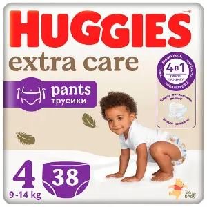 Підгузки-трусики для дітей HUGGIES (Хагіс) Pants (Пентс) 4 Elite Soft/Extra Care від 9 до 14 кг 38 шт Підгузки-трусики для дітей HUGGIES (Хагіс) Pants (Пентс) 4 Elite Soft/Extra Care від 9 до 14 кг 38 шт