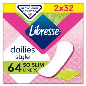 Прокладки ежедневные женские LIBRESSE (Либресс) Daily Style Normal (Дейли Стайл Нормал) упаковка 64 шт Прокладки ежедневные женские LIBRESSE (Либресс) Daily Style Normal (Дейли Стайл Нормал) упаковка 64 шт