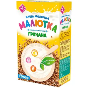 Каша молочная детская Малютка Гречневая 250 г Каша молочная детская Малютка Гречневая 250 г