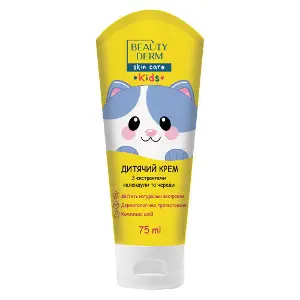 Крем дитячий Beauty Derm (Бьюті дерм) Kids універсальний з екстрактами календули та череди 75 мл Крем дитячий Beauty Derm (Бьюті дерм) Kids універсальний з екстрактами календули та череди 75 мл