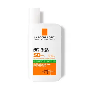 Флюид для жирной кожи лица La Roche-Posay (Ля Рош-Позе) Антелиос UVA 400 Оил Контрол с матирующим эффектом солнцезащитный SPF50+ 50 мл Флюид для жирной кожи лица La Roche-Posay (Ля Рош-Позе) Антелиос UVA 400 Оил Контрол с матирующим эффектом солнцезащитный SPF50+ 50 мл