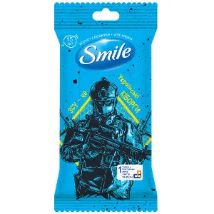 Серветки вологі SMILE (Смайл) Разом до Перемоги в асортименті 15 шт Серветки вологі SMILE (Смайл) Разом до Перемоги в асортименті 15 шт