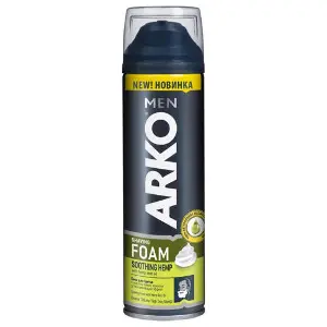 Піна для гоління ARKO Men (Арко мен) Hydrate (Гідрейт) з олією коноплі 200 мл Піна для гоління ARKO Men (Арко мен) Hydrate (Гідрейт) з олією коноплі 200 мл
