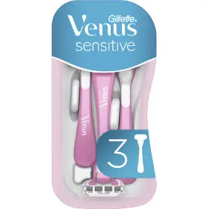 Бритва одноразовая GILLETTE (Жиллет) Venus (Венус) Sensitive для женщин 3 шт Бритва одноразовая GILLETTE (Жиллет) Venus (Венус) Sensitive для женщин 3 шт