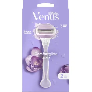 Бритва GILLETTE (Жиллет) Venus (Венус) Comfortglide Breeze (Комфортглайд бриз) с 2 сменными касетами Бритва GILLETTE (Жиллет) Venus (Венус) Comfortglide Breeze (Комфортглайд бриз) с 2 сменными касетами