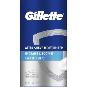 Лосьйон після гоління GILLETTE (Жіллет) зволожуючий и заспокійливий 3 в 1 SPF15 50 мл Лосьйон після гоління GILLETTE (Жіллет) зволожуючий и заспокійливий 3 в 1 SPF15 50 мл