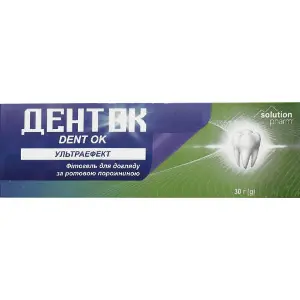 Фитогель для ротовой полости (DENT OK) ДентОК Ультраэффект 30 г Solution Pharm Фитогель для ротовой полости (DENT OK) ДентОК Ультраэффект 30 г Solution Pharm