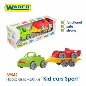 Набор игровой WADER (Вадер) 39542 Авто Kid cars Sport кабриолет + гольф Набор игровой WADER (Вадер) 39542 Авто Kid cars Sport кабриолет + гольф