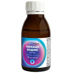 Перекись водорода раствор для наружного применения 3 % флакон 100 мл Solution Pharm Перекись водорода раствор для наружного применения 3 % флакон 100 мл Solution Pharm
