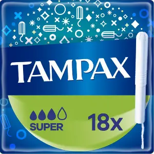 Тампони жіночі TAMPAX (Тампакс) Compak (Компакт) Super (Супер) з аплікатором 18 шт Тампони жіночі TAMPAX (Тампакс) Compak (Компакт) Super (Супер) з аплікатором 18 шт