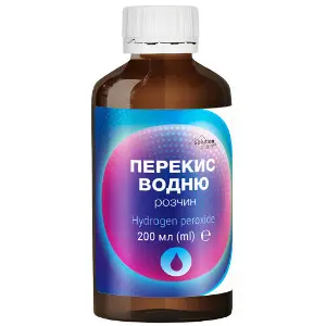Перекись водорода раствор для наружного применения 3 % флакон 200 мл Solution Pharm Перекись водорода раствор для наружного применения 3 % флакон 200 мл Solution Pharm