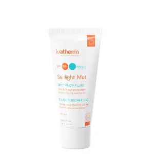 Крем для лица IVATHERM (Иватерм) Sunlight солнцезащитный увлажняющий для жирной кожи матирующий dry touch флюид SPF 50+ 50 мл Крем для лица IVATHERM (Иватерм) Sunlight солнцезащитный увлажняющий для жирной кожи матирующий dry touch флюид SPF 50+ 50 мл