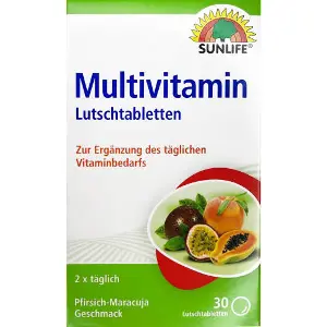 Вітаміни SUNLIFE (Санлайф) Multivitamin (Мультивітамін) таблетки для розсмоктування упаковка 30 шт Вітаміни SUNLIFE (Санлайф) Multivitamin (Мультивітамін) таблетки для розсмоктування упаковка 30 шт