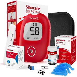 Глюкометр Sinocare (Синкейр) Safe AQ Smart + тест-смужки для глюкометра 50 шт Глюкометр Sinocare (Синкейр) Safe AQ Smart + тест-смужки для глюкометра 50 шт