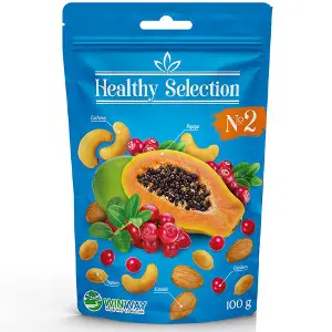 Смесь орехов и фруктов WINWAY (Винвей) Healthy Selection №2 100 г Смесь орехов и фруктов WINWAY (Винвей) Healthy Selection №2 100 г
