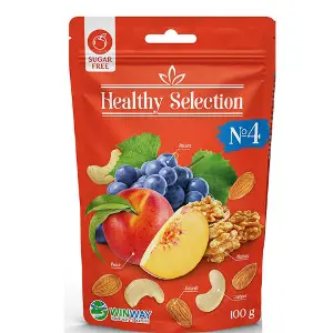 Суміш горіхів та фруктів WINWAY (Вінвей) без цукру Healthy Selection №4 100 г Суміш горіхів та фруктів WINWAY (Вінвей) без цукру Healthy Selection №4 100 г