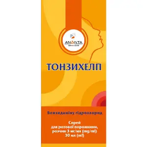 Тонзихелп спрей для ротовой полости раствор 3 мг/мл флакон 30 мл Тонзихелп спрей для ротовой полости раствор 3 мг/мл флакон 30 мл