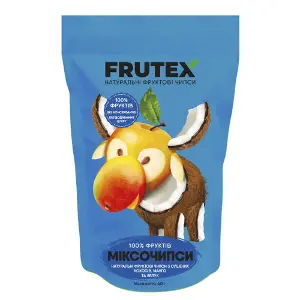 Чипси фруктові FRUTEX (Фрутекс) Міксочипси 3 смаки 40 г Чипси фруктові FRUTEX (Фрутекс) Міксочипси 3 смаки 40 г