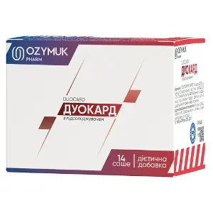Дуокард дієтична добавка порошок в саше упаковка 14 шт Дуокард дієтична добавка порошок в саше упаковка 14 шт