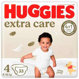 Подгузники для детей HUGGIES (Хаггис) Extra Care (Экстра Кейр) 4 от 8 до 16 кг 33 шт Подгузники для детей HUGGIES (Хаггис) Extra Care (Экстра Кейр) 4 от 8 до 16 кг 33 шт