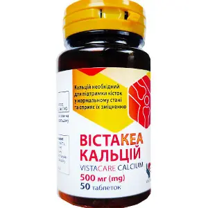 Вистакеа кальций диетическая добавка таблетки 500 мг флакон 50 шт Вистакеа кальций диетическая добавка таблетки 500 мг флакон 50 шт