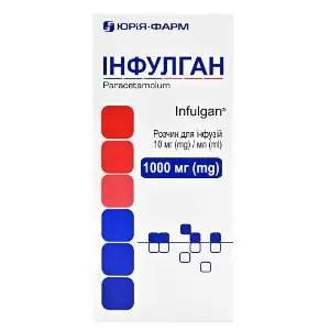 Інфулган розчин для інфузій 10 мг/мл пляшка полімерна 100 мл Інфулган розчин для інфузій 10 мг/мл пляшка полімерна 100 мл