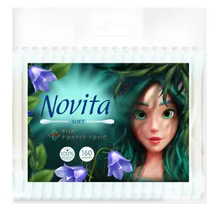 Ватні палички Novita (Новіта) Soft Mavka пакет 160 шт Ватні палички Novita (Новіта) Soft Mavka пакет 160 шт