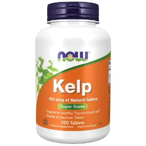 Ламинария NOW (Нау) Kelp 150 mcg для щитовидной железы таблетки по 150 мкг флакон 200 шт Ламинария NOW (Нау) Kelp 150 mcg для щитовидной железы таблетки по 150 мкг флакон 200 шт