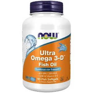 Ультра Омега TRI-3D NOW (Нау) Ultra Omega 1200 3-D капсулы мягкие рыбий жир омега-3 с витамин D3 флакон 90 шт Ультра Омега TRI-3D NOW (Нау) Ultra Omega 1200 3-D капсулы мягкие рыбий жир омега-3 с витамин D3 флакон 90 шт