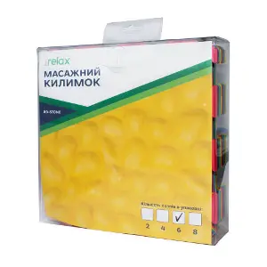 Килимок масажний RIDNI RELAX (Рідні Релакс) 6 пазлів модель RD-STONE-6 Килимок масажний RIDNI RELAX (Рідні Релакс) 6 пазлів модель RD-STONE-6