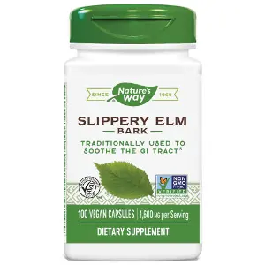 Кора скользкого вяза NATURE’S WAY (Натурес Вэй) Slippery Elm Bark капсулы для успокоения желудочно-кишечного тракта флакон 100 шт Кора скользкого вяза NATURE’S WAY (Натурес Вэй) Slippery Elm Bark капсулы для успокоения желудочно-кишечного тракта флакон 100 шт