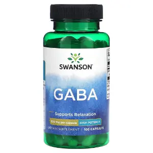 ГАМК гамма-аміномасляна кислота SWANSON (Свенсон) GABA 500 mg капсули знімає нервову напругу і негативні наслідки стресу флакон 100 шт ГАМК гамма-аміномасляна кислота SWANSON (Свенсон) GABA 500 mg капсули знімає нервову напругу і негативні наслідки стресу флакон 100 шт