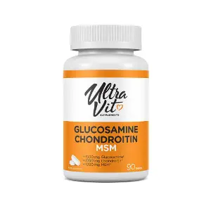 Глюкозамин хондроитин МСМ VPLAB (ВПЛаб) UltraVit (Ультравит) Glucosomine Chondroitin MSM капсулы для поддержки здоровья суставов флакон 90 шт Глюкозамин хондроитин МСМ VPLAB (ВПЛаб) UltraVit (Ультравит) Glucosomine Chondroitin MSM капсулы для поддержки здоровья суставов флакон 90 шт