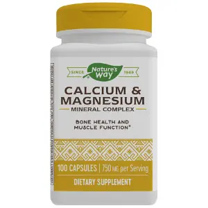 Кальцій-магній NATURE’S WAY (Натурес Вей) Calcium-Magnesium капсули для здоров'я кісток, зубів і функціонування м'язів флакон 100 шт Кальцій-магній NATURE’S WAY (Натурес Вей) Calcium-Magnesium капсули для здоров'я кісток, зубів і функціонування м'язів флакон 100 шт
