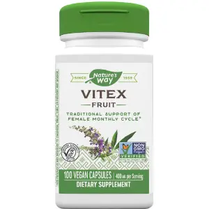 Авраамове дерево NATURE’S WAY (Натурес Вей) Vitex (Fruit) капсули для підтримки жіночого місячного циклу флакон 100 шт Авраамове дерево NATURE’S WAY (Натурес Вей) Vitex (Fruit) капсули для підтримки жіночого місячного циклу флакон 100 шт