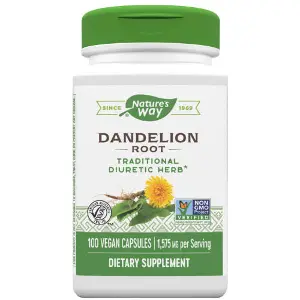Корінь кульбаби NATURE’S WAY (Натурес Вей) Dandelion Root капсули легкий проносний засіб при запорах, метеоризмі флакон 100 шт Корінь кульбаби NATURE’S WAY (Натурес Вей) Dandelion Root капсули легкий проносний засіб при запорах, метеоризмі флакон 100 шт