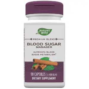 Blood Sugar Manager NATURE’S WAY (Натурес Вэй) капсулы поддерживают метаболизм сахара в крови флакон 90 шт Blood Sugar Manager NATURE’S WAY (Натурес Вэй) капсулы поддерживают метаболизм сахара в крови флакон 90 шт