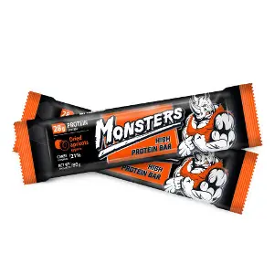 Батончик протеїновий до раціону харчування спортсменів VALE MONSTERS (Вале Монстрерс) з курагою глазурований кондитерською глазур’ю 80 г Батончик протеїновий до раціону харчування спортсменів VALE MONSTERS (Вале Монстрерс) з курагою глазурований кондитерською глазур’ю 80 г