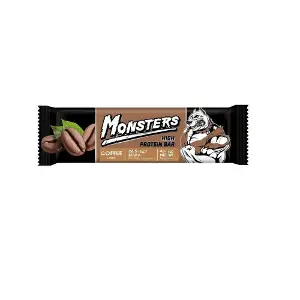 Батончик протеїновий до раціону харчування спортсменів VALE MONSTERS (Вале Монстрерс) з кавою глазурований кондитерською глазур’ю 40 г Батончик протеїновий до раціону харчування спортсменів VALE MONSTERS (Вале Монстрерс) з кавою глазурований кондитерською глазур’ю 40 г