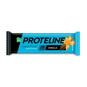 Батончик протеиновый в рацион питания спортсменов FRESH BOX PROTELINE (Фреш Бокс Протелайн) со вкусом ванили глазированный кондитерской глазурью 40г Батончик протеиновый в рацион питания спортсменов FRESH BOX PROTELINE (Фреш Бокс Протелайн) со вкусом ванили глазированный кондитерской глазурью 40г