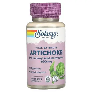 Екстракт артишоку SOLARAY (Солорай) Artichoke Leaf Extract - 600 mg капсули для підтримки травлення та серцево-судинної системи флакон 60 шт Екстракт артишоку SOLARAY (Солорай) Artichoke Leaf Extract - 600 mg капсули для підтримки травлення та серцево-судинної системи флакон 60 шт