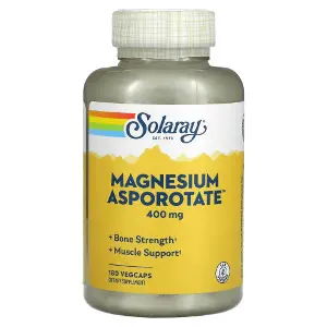 Аспартат магнія SOLARAY (Солорай) Magnesium Asporotate капсули для підтримки міцності кісток і зубів, м'язів флакон 180 шт Аспартат магнія SOLARAY (Солорай) Magnesium Asporotate капсули для підтримки міцності кісток і зубів, м'язів флакон 180 шт