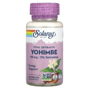 Екстракт кори йохімбе SOLARAY (Солорай) Yohimbe Bark Extract капсули покращують еректильну функцію по 135 мг флакон 60 шт Екстракт кори йохімбе SOLARAY (Солорай) Yohimbe Bark Extract капсули покращують еректильну функцію по 135 мг флакон 60 шт
