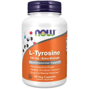 Л-Тирозин NOW (Нау) L-Tyrosine 750 mg амінокислота яка бере участь у ліпідному обміні, регулює апетит капсули по 750 мг упаковка 90 шт Л-Тирозин NOW (Нау) L-Tyrosine 750 mg амінокислота яка бере участь у ліпідному обміні, регулює апетит капсули по 750 мг упаковка 90 шт