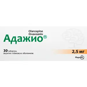 Адажио таблетки покрытые пленочной оболочкой 2,5 мг 3 блистера по 10 шт Адажио таблетки покрытые пленочной оболочкой 2,5 мг 3 блистера по 10 шт