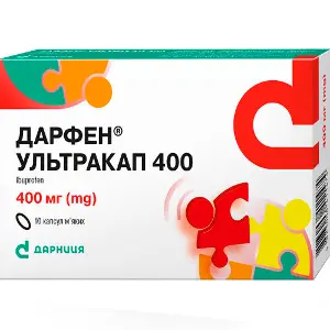 Дарфен Ультракап 400 капсули м'які по 400 мг упаковка 10 шт Дарфен Ультракап 400 капсули м'які по 400 мг упаковка 10 шт