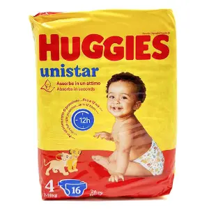 Підгузки для дітей HUGGIES (Хагіс) Unistar (Юністар) унісекс з персонажами Діснея розмір 4 від 7 до 18 кг 16 шт Підгузки для дітей HUGGIES (Хагіс) Unistar (Юністар) унісекс з персонажами Діснея розмір 4 від 7 до 18 кг 16 шт