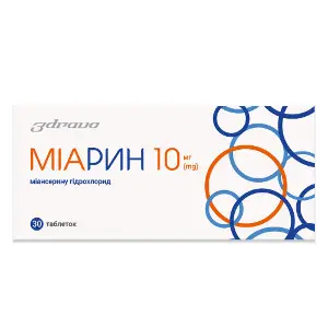 Миарин таблетки покрытые оболочкой по 10 мг блистер 30 шт Миарин таблетки покрытые оболочкой по 10 мг блистер 30 шт